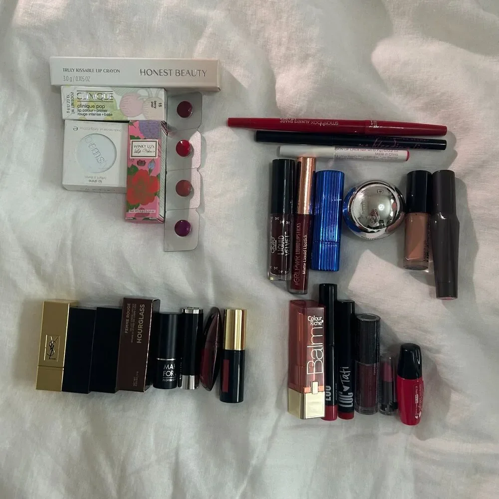 Lip Bundle Lot | RMS, Clinique, Hourglass, Urban Decay, YSL, Laura Mercier, MUFE